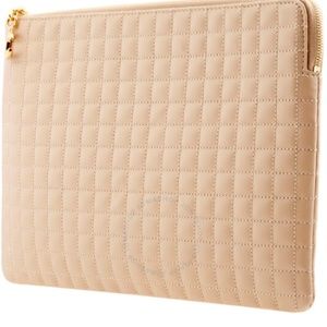 Authentic Nude CELINE Pouch/clutch Quilted Leather